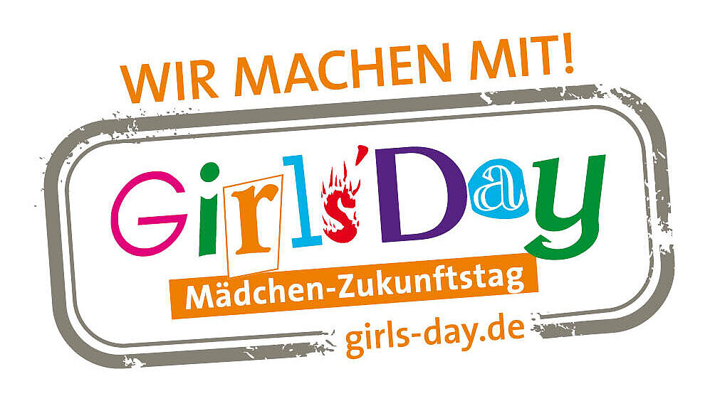 "Girls'Day – Wir machen mit!" - Banner